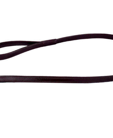 Soft Lead – Black - Brown soft cow leather lead with machine stitching and brass lacquered hardware in 2 x 220 cm size for durable...