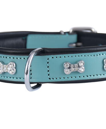 Fancy Collar – Tosca (DogStone) - Crafted from Tosca Indian leather, this fancy dog collar features a cow softy padded lining for added comfort and a...