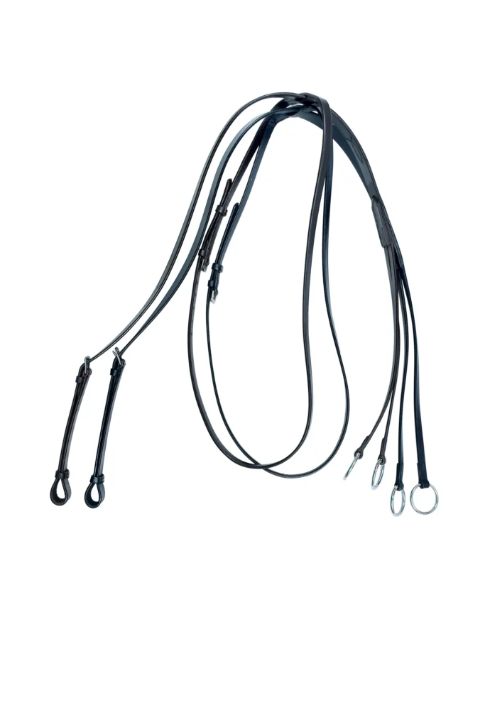 Horse Running Martingale - Premium leather running martingale used for jumping and eventing horses, offering reliable control and durable performance.