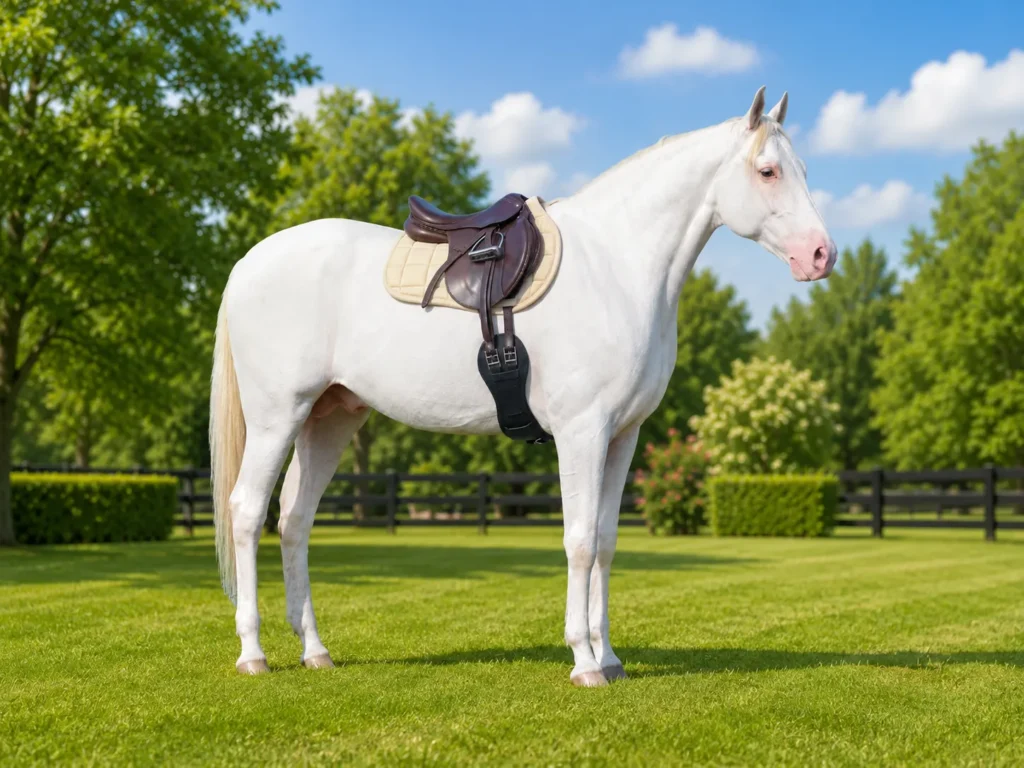 Jumping Girth (VT-GIRTH-111) Gallery Image 1 - Premium cow leather dressage girth designed with stainless steel buckles and elastic inserts. The full-size adjustable design provides flexible fitting,...