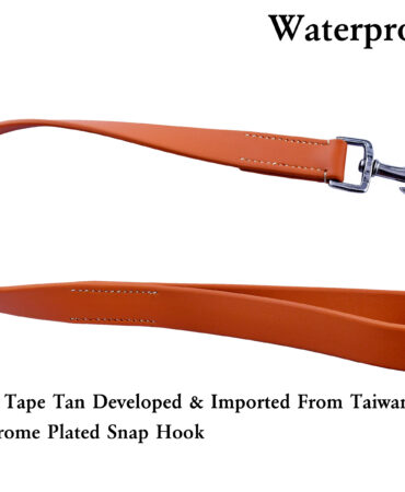 Waterproof Lead – Brown - Waterproof dog lead made with durable BioThane copy tape and stainless steel hardware. Hand-sewn construction provides a strong and dependable...
