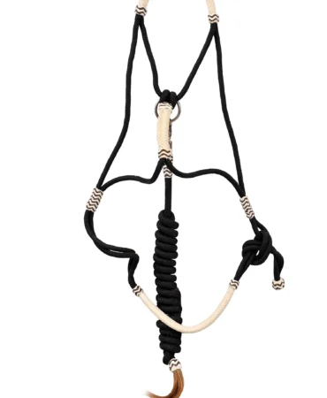 Nylon Halter With Reins - Nylon Rope Horse Stable Track Nose Band Braided Horse Halter with Lead, Full Size, Iron Hardware Material, Fullay Adjustable Horse...