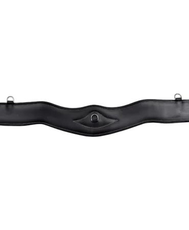 Jumping Girth (VT-GIRTH-114) - Premium jumping girth crafted from durable cow leather with stainless steel hardware and black elastic support. Designed to provide comfort,...