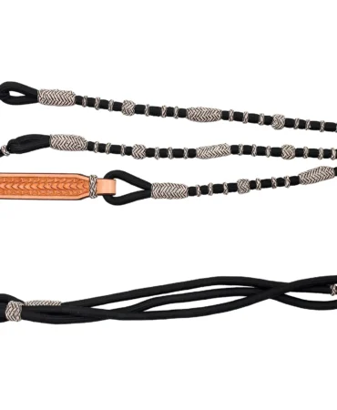 Roman Reins - Roman reins featuring a Weaver-style equine quirt and poly nylon rope construction. Designed in full size, these reins provide durable...